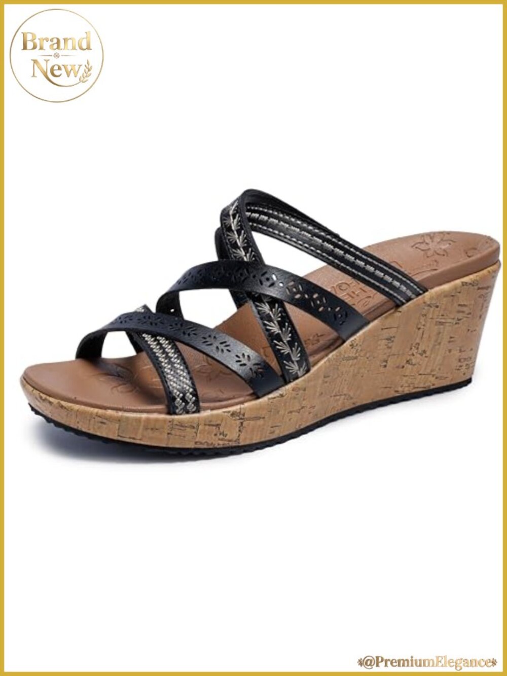 Skechers Beverlee Tiger Posse Wedge Sandals
